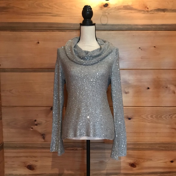 Sparkling Silver Cremieux Sweater - Picture 1 of 7